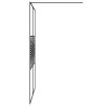 Paroi de douche Noir 140x195 cm Verre ESG transparent 