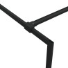 Paroi de douche Noir 140x195 cm Verre ESG transparent 