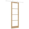 Porte coulissante avec set de quincaillerie 78x232 cm Bois de pin massif 