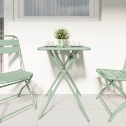 Table de jardin pliable mint légère , 55x55x73 cm en acier. 