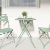 Table de jardin pliable mint légère , 55x55x73 cm en acier. 
