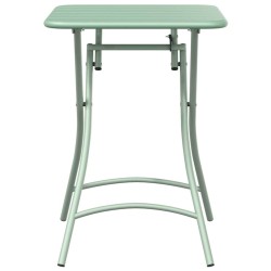 Table de jardin pliable mint légère , 55x55x73 cm en acier. 