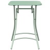 Table de jardin pliable mint légère , 55x55x73 cm en acier. 