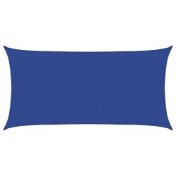 Voile d'ombrage 160 g/m² rectangulaire bleu 4x7 m PEHD 