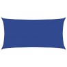 Voile d'ombrage 160 g/m² rectangulaire bleu 4x7 m PEHD 
