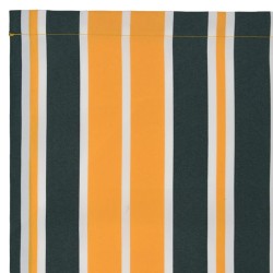 Tissu de remplacement pour auvent vert et jaune 10x1,6 m 