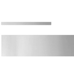 Bordure de jardin 4 pcs Argent 450 x 15 cm Acier galvanisé 