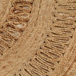 Tapis Jute tressé à la main 120 cm Rond 