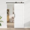 Porte Coulissante avec Ensemble Quincaillerie 'ORKDAL'Bois Massif Blanc 