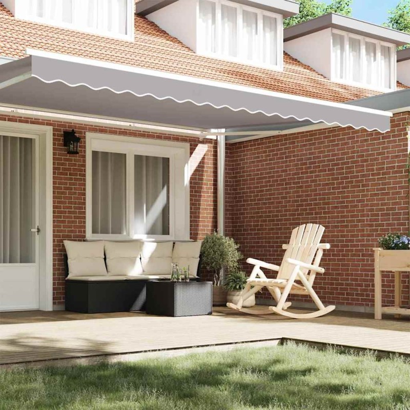 Bande de store pour cadre de 4,5 m gris clair 4,3x0,2 m 