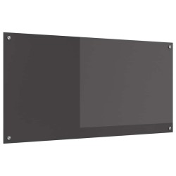 Crédence de cuisine Gris foncé 120x60x0,6 cm en verre trempé 