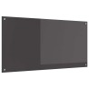 Crédence de cuisine Gris foncé 120x60x0,6 cm en verre trempé 