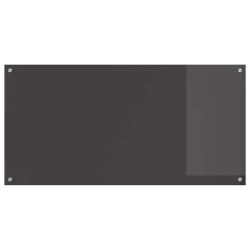 Crédence de cuisine Gris foncé 120x60x0,6 cm en verre trempé 