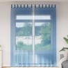 Rideaux en voile avec passe-tringles 2 pcs bleu royal 