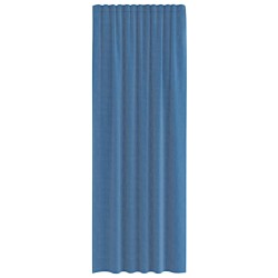 Rideaux en voile avec passe-tringles 2 pcs bleu royal 