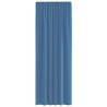 Rideaux en voile avec passe-tringles 2 pcs bleu royal 