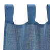 Rideaux en voile avec passe-tringles 2 pcs bleu royal 