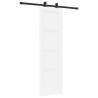 Porte coulissante avec kit quincaillerie 'ORKDAL'en bois massif de pin blanc 
