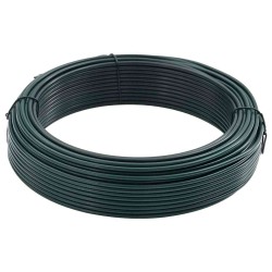 Fil de clôture Vert 80 m Acier recouvert de PVC 