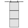 Porte coulissante kit de quincaillerie trempé verre aluminium 