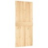Porte coulissante et kit de quincaillerie 90x210 cm pin massif 