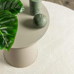 Tapis Crème 140 x 200 cm Polypropylène 