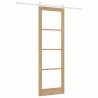 Porte coulissante avec kit quincaillerie 78x232 cm Bois massif en pin 