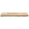 Marches d'escalier 2 pcs non traité bois de chêne massif 