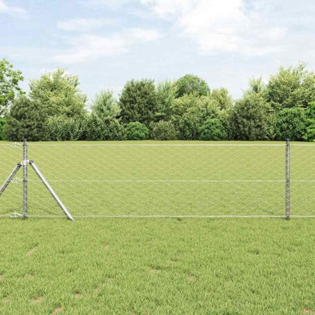Clôture hexagonale 0,6x10 m Acier galvanisé 