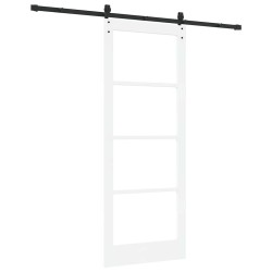 Porte coulissante avec quincaillerie 'ORKDAL'Blanc 83x211 cm 