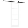 Porte coulissante avec quincaillerie 'ORKDAL'Blanc 83x211 cm 