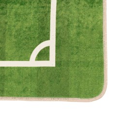 Tapis enfant 160x230cm terrain de football antidérapant lavable 