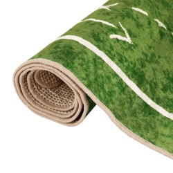 Tapis enfant 160x230cm terrain de football antidérapant lavable 