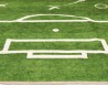 Tapis enfant 160x230cm terrain de football antidérapant lavable 