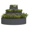 Pot de fleurs en métal Acier/anthracite Acier Grand Durable 
