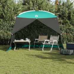 Tente de camping anti-moustique avec porte verte pour 4 personnes - imperméable. 