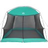 Tente de camping anti-moustique avec porte verte pour 4 personnes - imperméable. 