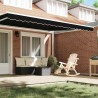 Valence de Store pour Cadre de 4,5 m Noir 4,3x0,2 m 
