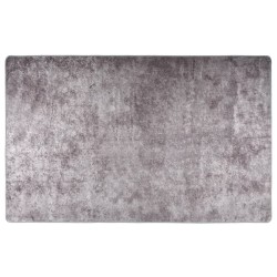 Tapis lavable antidérapant 160x230 cm gris 