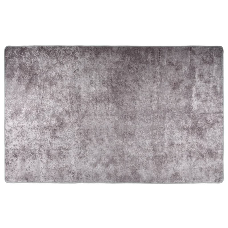 Tapis lavable antidérapant 160x230 cm gris Tapis lavable antidérapant 160x230 cm gris