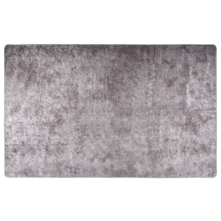 Tapis lavable antidérapant 160x230 cm gris 