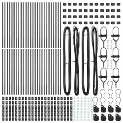 Poteaux de clôture 52 pcs gris Ø32 mm 100 cm en acier galvanisé 
