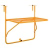Table de balcon Jaune 60x40 cm Acier 