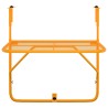 Table de balcon Jaune 60x40 cm Acier 