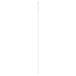 Ensemble de porte coulissante avec matériel blanc 78x211 cm en bois massif en pin 