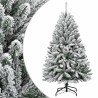 Sapin de Noël artificiel à charnières avec neige floquée 120 cm 