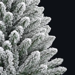 Sapin de Noël artificiel à charnières avec neige floquée 120 cm 