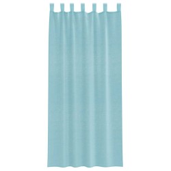 Rideaux en voile avec passe-tringles 2 pcs turquoise 