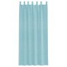 Rideaux en voile avec passe-tringles 2 pcs turquoise 