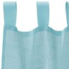 Rideaux en voile avec passe-tringles 2 pcs turquoise 